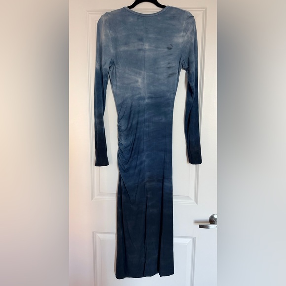 Red Haute Blue Gradient Tie Dye Long Sleeve Dress size Small - Picture 5 of 6